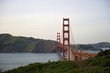 Curve of the Golden Gate Bridge, view to Marin County