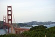 Curve of the Golden Gate Bridge, view to Marin County