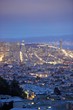 San Francisco lit up at night