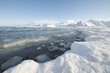 Glacial landscape on on Moskensoy in the Loftofen archipelago, Norway