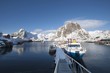 Fishing pier in Sund, Flakstadoya, Loftofen, Norway