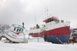 Fishing boats in Sund, Flakstadoya, Loftofen, Norway