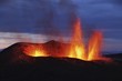 Molten lava erupts from Eyjafjallajokull, Fimmvorduhals, Iceland