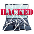 Hacker breaks security to crash Laptop Computer pieces