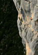 Escalade, grande voie dans le verdon