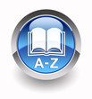 ''Online Dictionary (Terms A-Z)'' glossy icon