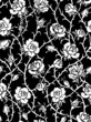 Black roses seamless pattern Black roses seamless pattern