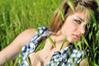 in the grass