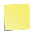 Yellow sticky note - vector illustration Yellow sticky note - vector illustration