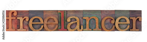 Photo: freelancer - wood type freelancer - wood type