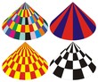 cone made by rectangle fields