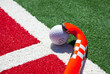 hockey stick on the field