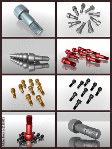 Illustration: Schrauben Metall Schrauben Metall