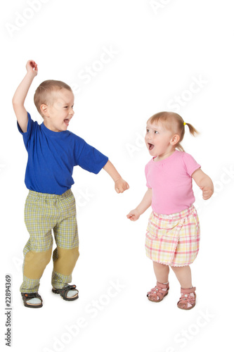 Foto: two dancing child two dancing child
