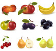 Peaches, pears, plums, apples cherries and banana Peaches, pears, plums, apples cherries and banana
