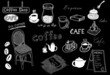 Coffee drawing sketch