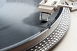 Macro shot of turntable cartridge