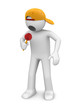 3d characters isolated on white background series 3d characters isolated on white background series