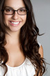 Smiling Glasses Woman