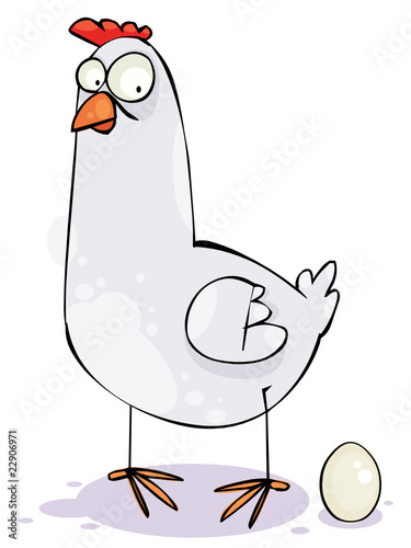 Vektor: Chicken and egg Chicken and egg