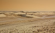 Sahara desert sand dunes.
