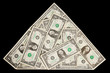 Dollars in shape of pyramid Dollars in shape of pyramid