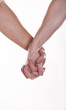 Two man holding hands