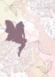 Delicate fairy shape with flowers