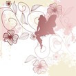 Delicate fairy shape with flowers