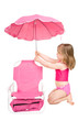 little girl on the beach