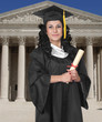 Graduate on White