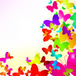 Creative abstract background. Creative abstract butterflies.