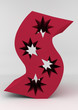 isolated letter S 3D red starsland alphabet letter front of isolated letter S 3D red starsland alphabet letter front of