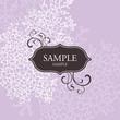 Vektor: Floral card with copy space Floral card with copy space