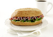 Baguettbrötchen mit Salami Baguettbrötchen mit Salami
