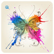 Vector decorative butterfly