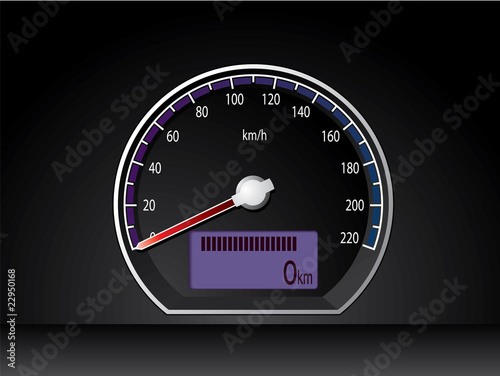 Vektor: Analog speed dispay Analog speed dispay
