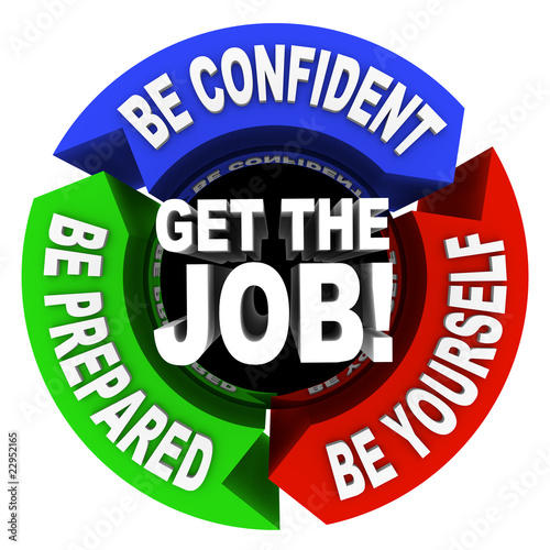 Illustration: Get the Job - Arrows Diagram Get the Job - Arrows Diagram