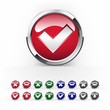 Vector colorful buttons for web design. Steel. Glass Vector colorful buttons for web design. Steel. Glass