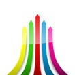 Colored arrows. Vector illustration Colored arrows. Vector illustration
