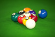 Neunerball Spielsituation - Weiss trifft die Eins
