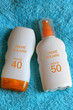 crème et lait solaire avec indice de protection bronzage