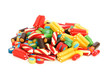 Colourful sweets isolated on the white background Colourful sweets isolated on the white background