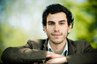 homme caucasien / européen sourire