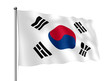 Illustration: Südkorea-Flagge Südkorea-Flagge