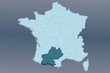 région midi-pyrénées sur france 3D