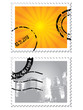 Set of two post stamps Set of two post stamps