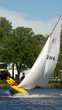 Sailing on lake Alster