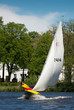 Sailing on lake Alster