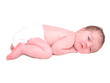 Newborn Baby Child on a White Background Newborn Baby Child on a White Background